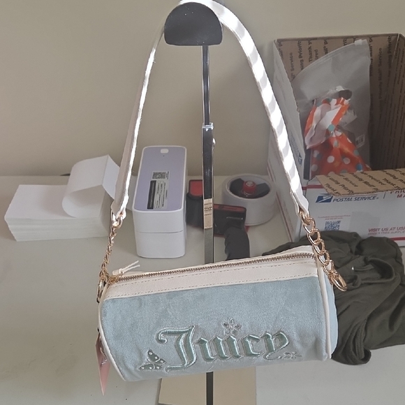 Juicy Couture Handbags - Juicy Couture Frosty Green Shoulder Bag